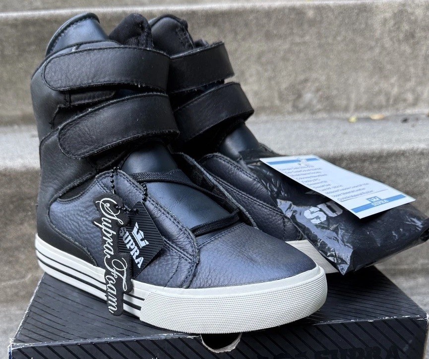 SUPRA / TK SOCIETY / High Top Sneaker / Leather Navy + Black