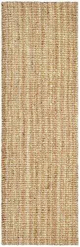  Natural Fiber Collection Runner Rug - 2'6" x 22', Natural Brown, Handmade  - Image 3 of 4
