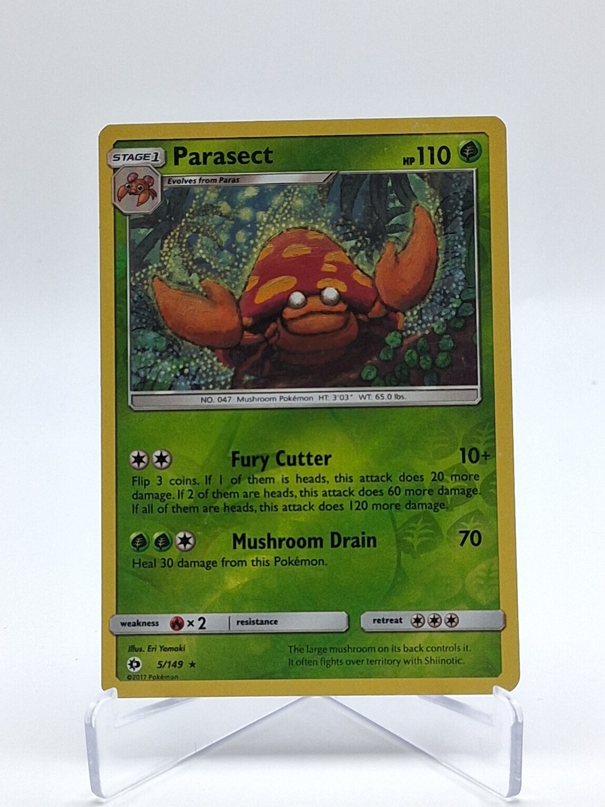 Parasect 5/149 SM Base Set Reverse Holo