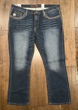 Cinch Ian Men's Jeans 40x30 Mid Rise Slim Boot Cut Indigo Denim Western NWT READ