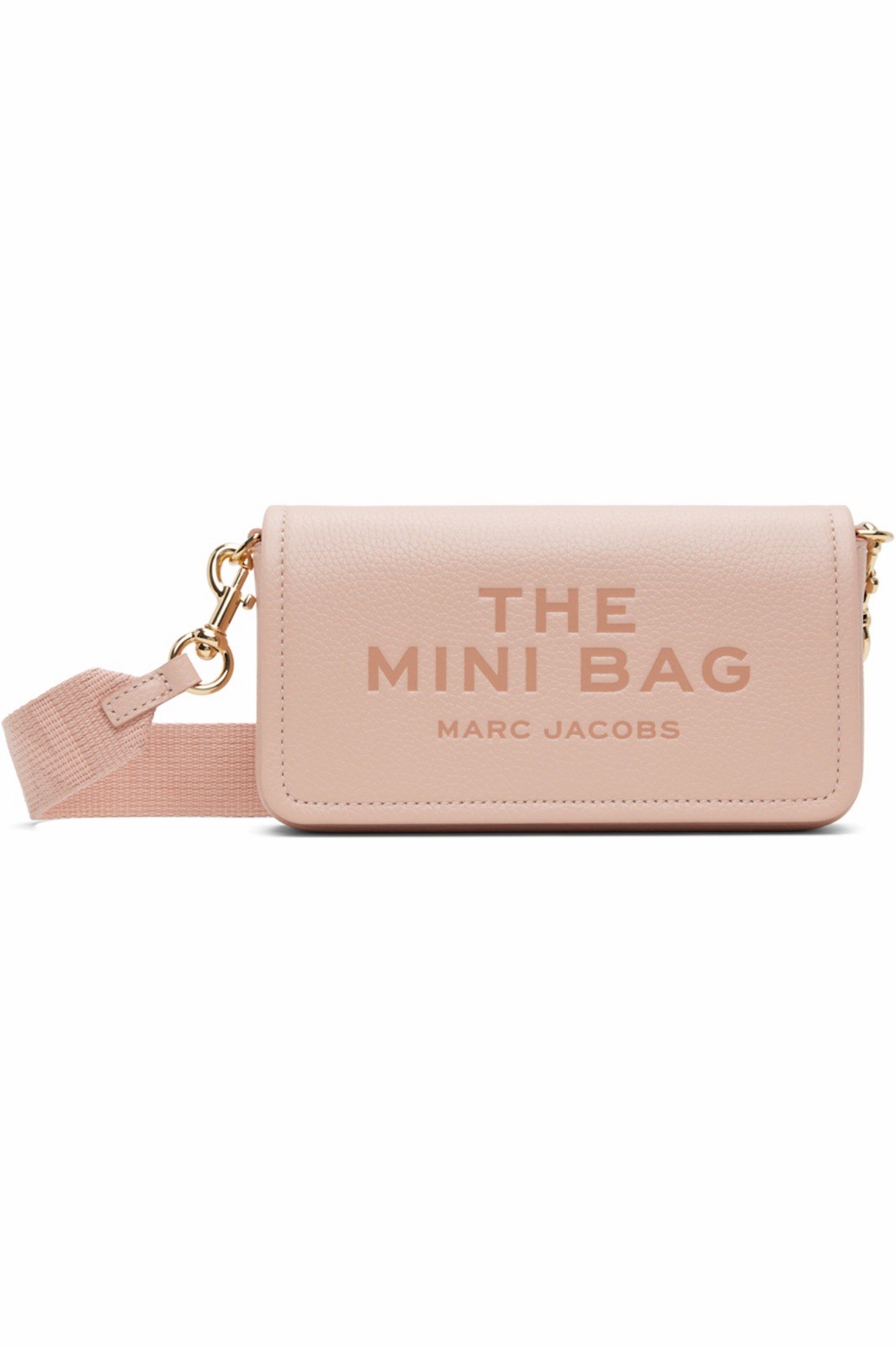 Marc Jacobs Mini Pink Crossbody bag, Detachable Strap Silver
