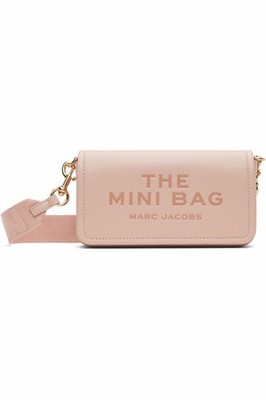 Marc Jacobs Mini Pink Crossbody bag, Detachable Strap Silver