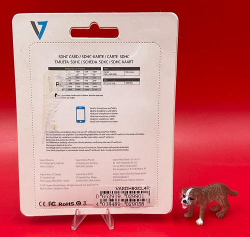 V7 8GB Secure Digital Card VASDH8GCL4R-1N ✨🔥✨BRAND NEW!! FACTORY SEALED!!✨🔥✨ - Picture 2 of 3
