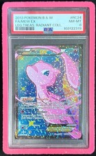 2013 Pokemon Black & White Mew EX Legendary Treasures Radiant Collection PSA 8