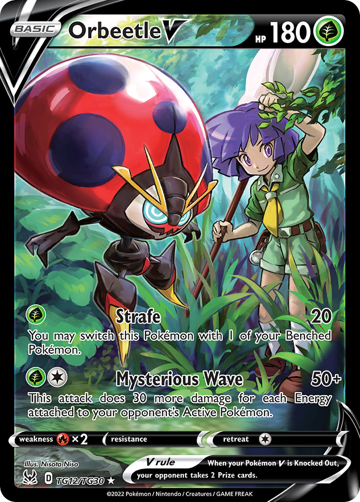 Orbeetle V TG12/TG30 Holo Rare V Lost Origin Trainer Gallery Pokemon NM/M