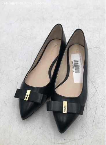 Cole Haan Womens Elsie W11535 Black Leather Slip On Ballet Flats Size 6B