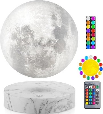 Levitating Moon Lamp, Floating Moon Lamp,Floating and Spinning in Air Freely wit