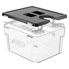 Sous Vide Container with Lid Double-Door-Opening Design 11.65 QT Sous Vide Po...