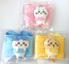 Chiikawa Drink Cup Holder Mascot Plush Chiikawa Hachiware Usagi Set of 3 NEW