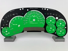 US Speedo Green Silverado/Sierra Gauge Face for Clusters 06-07 Classic 2500 Gas