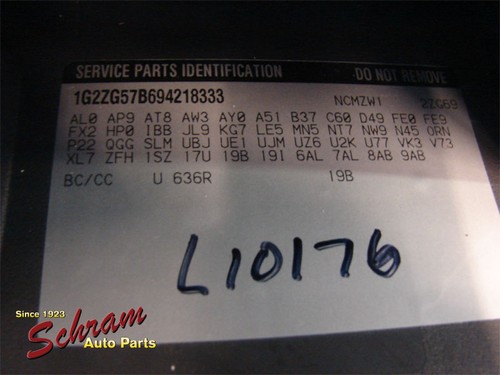 Temperature Control Manual Control Opt C60 Fits 05-09 G6 1071786 - Picture 10 of 10