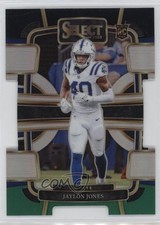 2023 Panini Select Concourse Black & Green Prizm Die-Cut Jaylon Jones #42 0c4