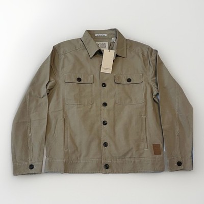 Scotch & Soda Canvas Trucker Chore Jacket Men s Size M Medium Brown NWT  $158