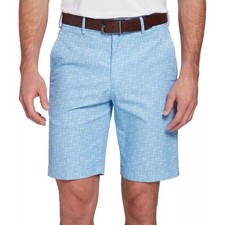 Walter Hagen Perfect 11 Golf Shorts Golf Club Grip Print Daybreak Blue 10" 34