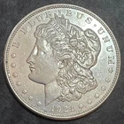 1921 D MORGAN SILVER DOLLAR 90% Silver  -  AU/UNC                           5681
