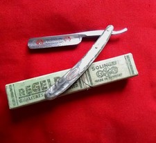 SILBELSTHAL SOLINGEN REGELDSO - ANCIEN BEAU RASIERMESSER/ COUPE-CHOUX AVEC ÉTUI 