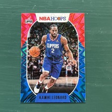 2020-21 Panini NBA Hoops Teal Explosion #117 Kawhi Leonard Los Angeles Clippers