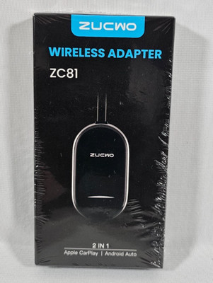 Mini Wireless CarPlay Adapter for Apple, Plug & Play Low Latency Converts Wired