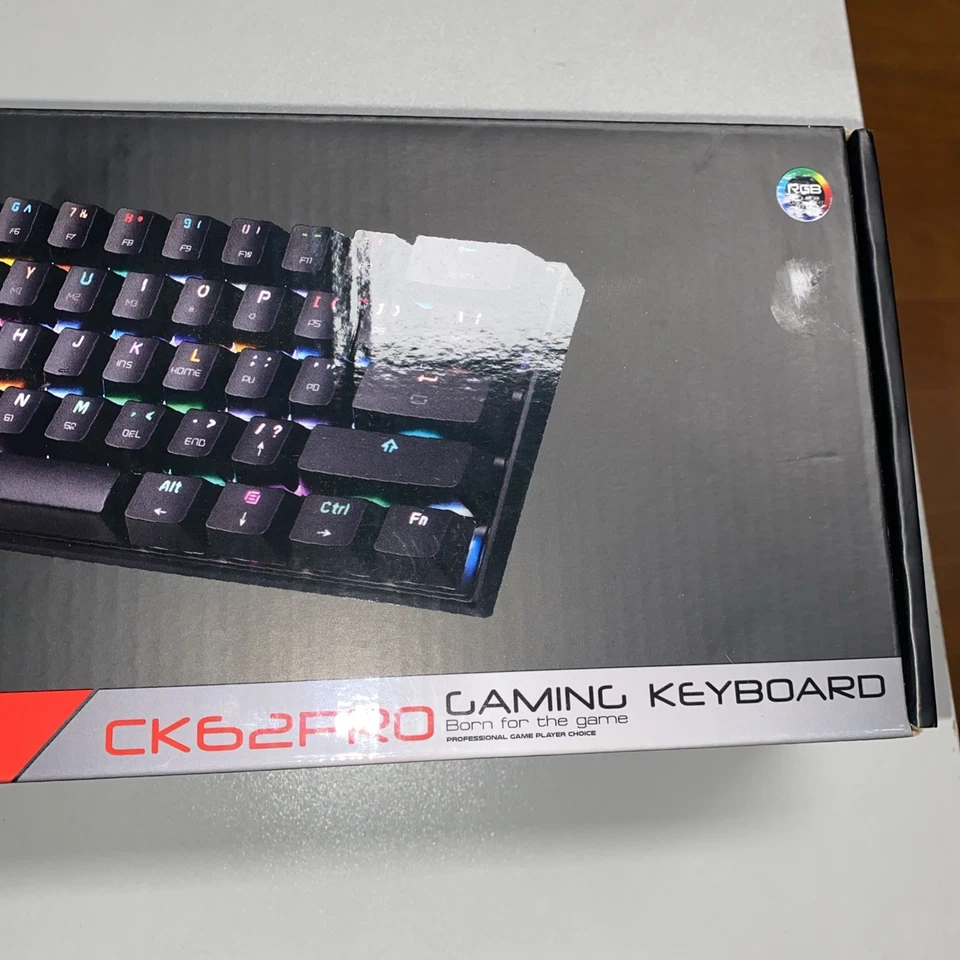 CK62PRO Motospeed Wired/Wireless Gaming Keyboard, White - Image 3 of 4