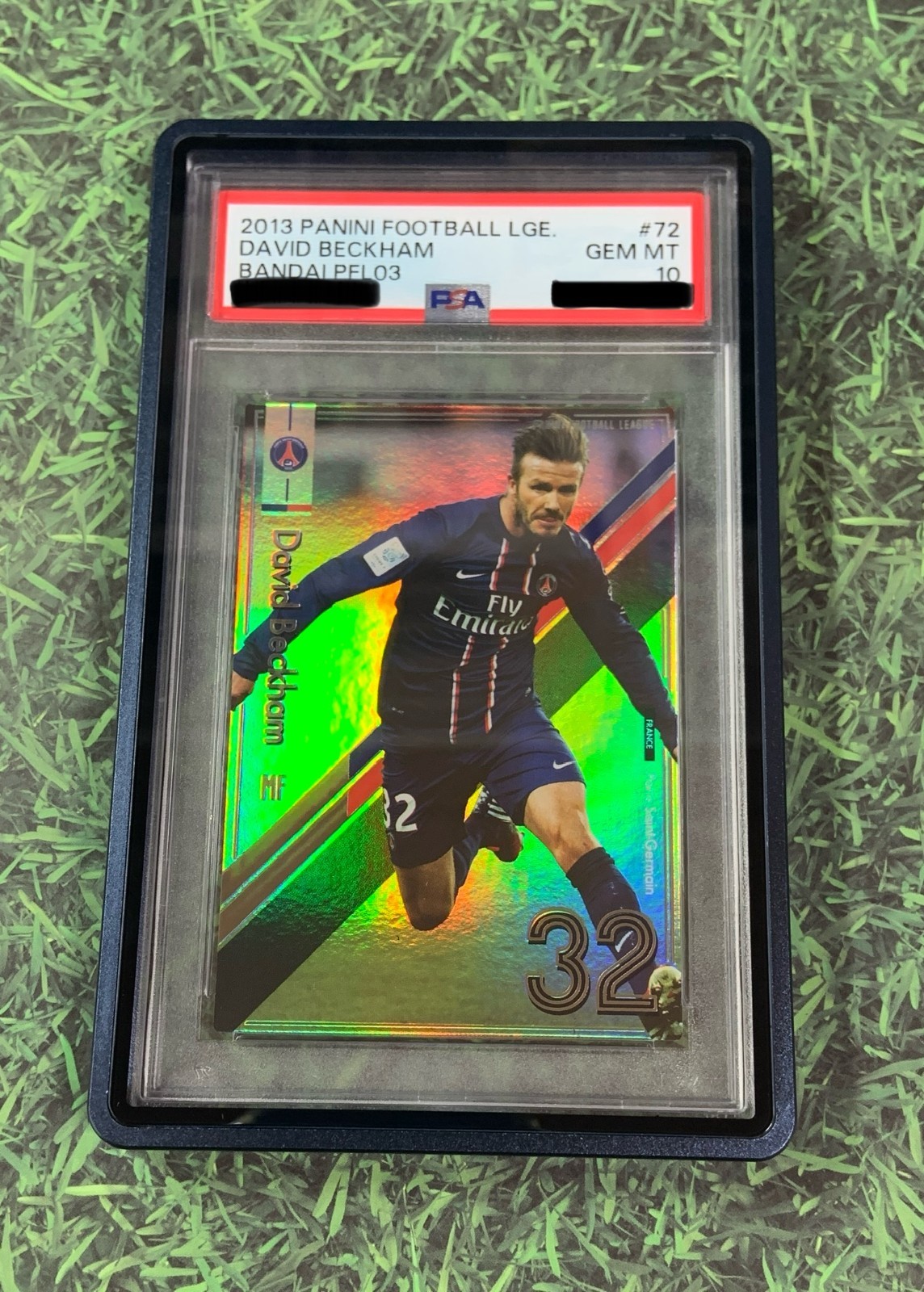 2013 Panini Football League David Beckham Bandai PFL03 PSA 10 Gem MT #72