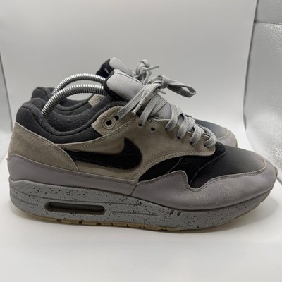 Nike Air Max 1 Premium Grey Black Speckle Gradient Sneaker Shoes Sz Mens 10 US