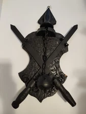 Knights Man Cave Real Sword Knife Shield Spiked Ball Crusade Gothic 