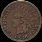 1886 American Indian Head Cent