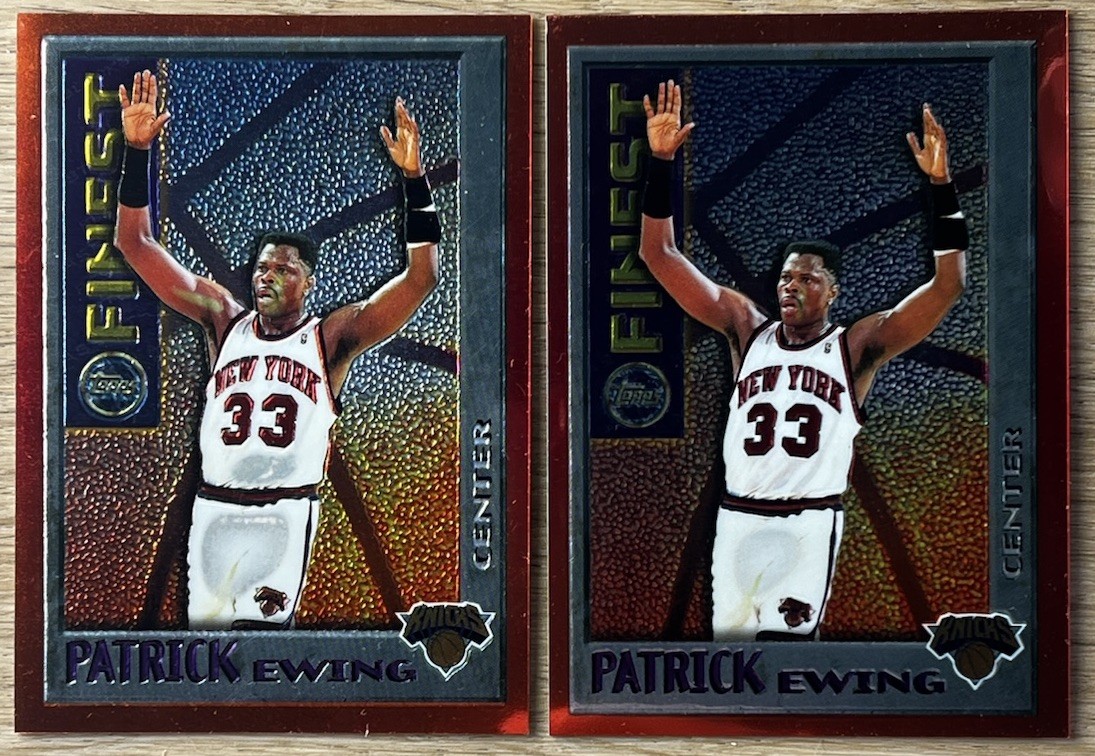 Lot of (2) 1995-96 Topps Finest Basketball Mystery #M16 - Patrick Ewing - Knicks