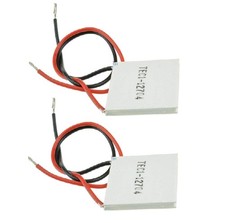 2 PCS TEC1-12704 Thermoelectric Cooler Peltier Semiconductor 30x30mm Chip
