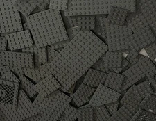 SHIPS FREE!! Lot of 25 LEGO Dark Bluish Gray Baseplates Baseplate MIxed Sizes