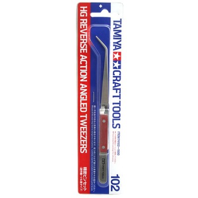 Tamiya Winkelpinzette HG Reverse Action Squeeze to Release Modellbau Werkzeug