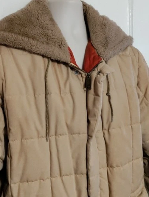 Chaqueta de bombardero de vuelo Cooper Sportswear vintage cuello de piel abrigo acolchado talla 42 Foto 4 de 4