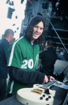 Love and Special Sauce G Love preparing his guitar Beach Festival Old Photo