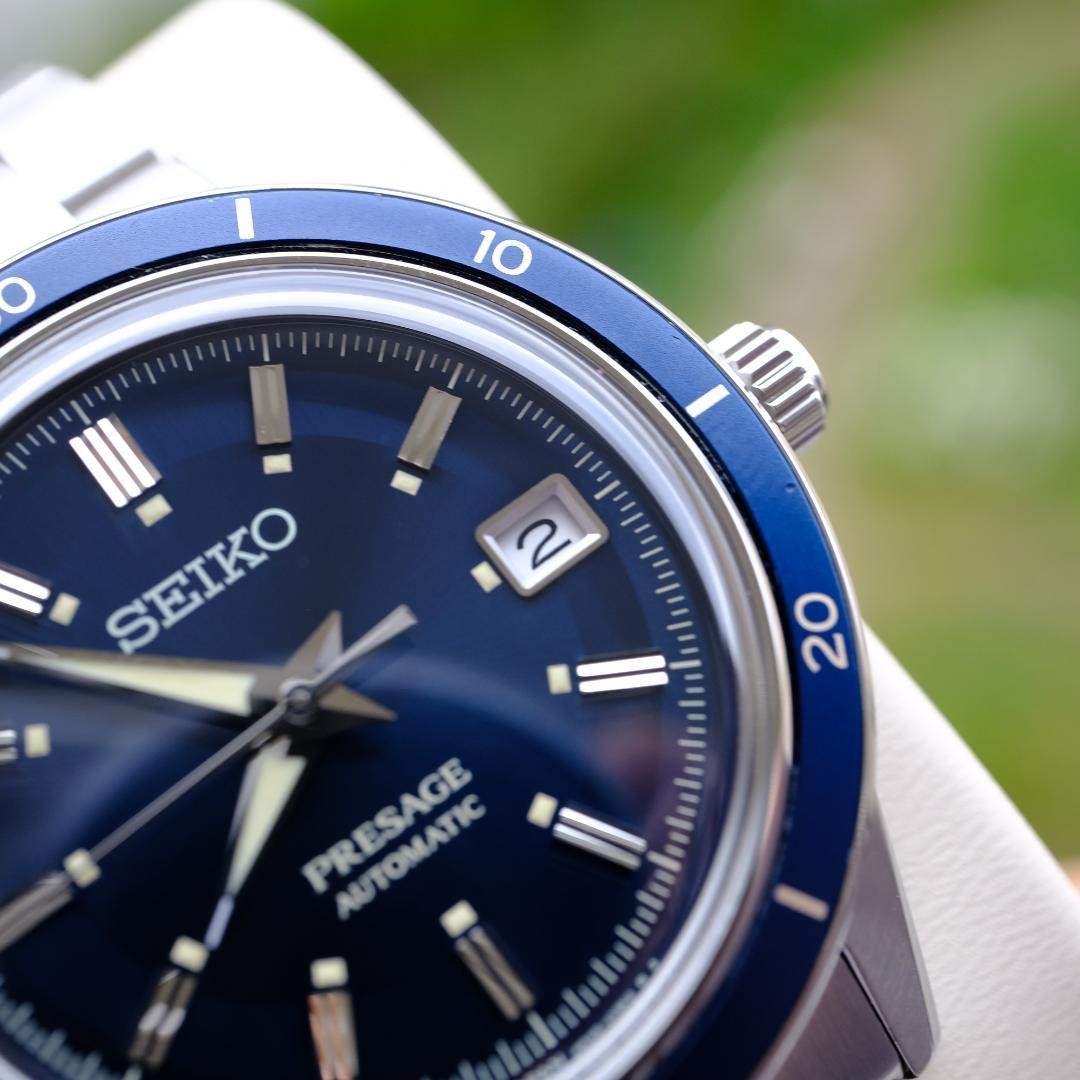 SEIKO PRESAGE Automatic Wristwatch Navy  Condition image 6
