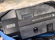 VINTAGE Eumig Mini3 Servofocus Super 8 Movie Camera & case UNTESTED