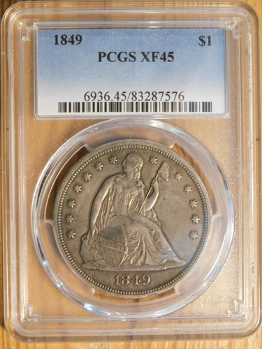 1849 Liberty Seated Dollar *PCGS  XF 45*