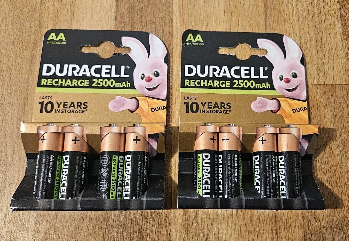 12 x Duracell Recharge AA Rechargeable Batteries 2500mAh 1.2V NiMH HR6 Free P&P - Image 9