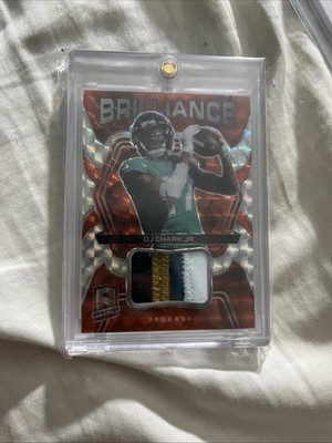 2020 Panini Spectra Brilliance Relics DJ Chark #25 Orange /10 (MEM)4 Color Patch