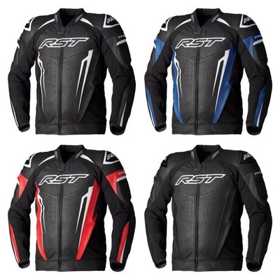 RST Racing Motorbike Leather Jacket New RST Motorcycle Biker Jacket