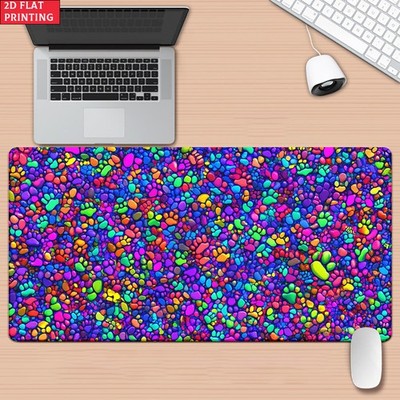 1pc a Colorful Dotted 2D Flat Design Mat Suitable for Desks, Gaming, And Office