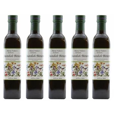 Maria Treben Original Swedish Bitters Herbal Supplement 16.9oz 500ml 5 bottles