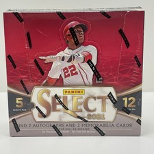 Panini Trading Card Hobby Box 2021 Select Baseball MLB Sealed NEW 2 Autographs