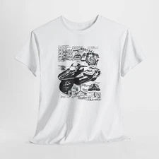 HONDA FUSION Blueprint T-Shirt, DeLorean DMC-12, Back To The Future style, 