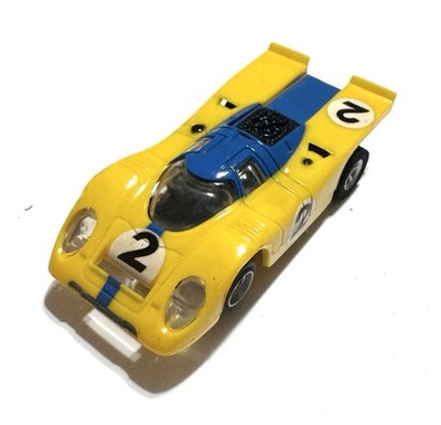 Aurora AFX #1757 Yellow #2 Porsche 917 Non-Magnatraction HO Slot Car Near Mint!