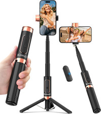 Selfie Stick Tripod for Iphone  Android, Portable Phone Tripod Stand with Bluet