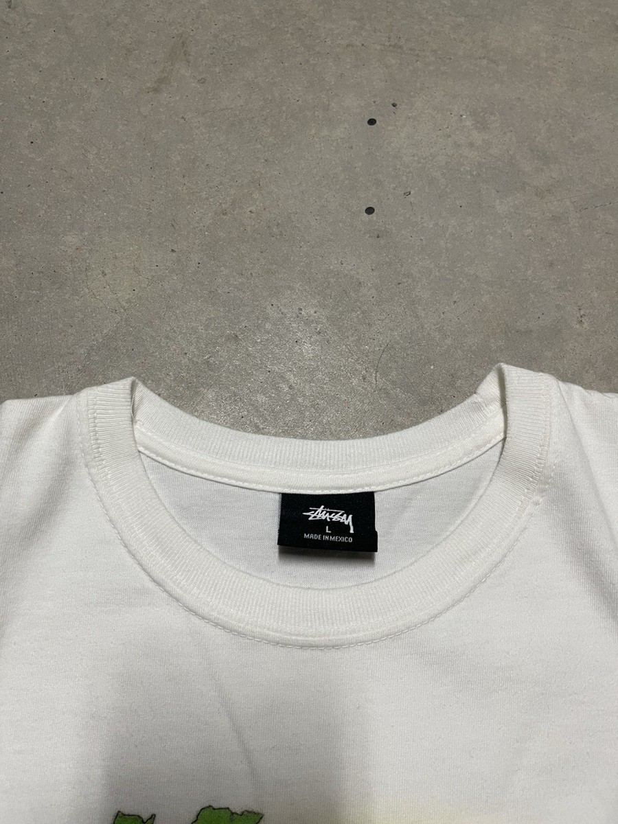 Stussy X Bob Marley Kaya T-shirt vintage Off White Mens Size Large
