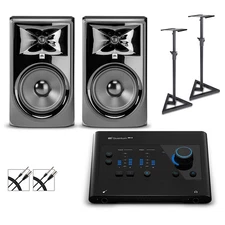 PreSonus Quantum ES2 Interface w/JBL 308MKII Pair, Cables & Stands Included