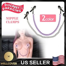 Nipple Genital Chain Adjustable Clamps Sex Toy Fetish S M Bondage Set Jewellery
