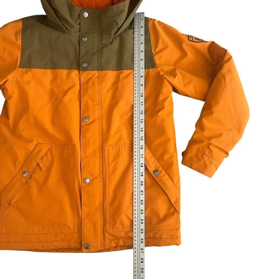 Burton Fray Jacket DryRide Boys Ski Snowboard XL Size 18 Hooded Orange Pockets - Image 2 of 4