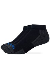 Top Flite Mens Moisture Wicking Seamless Toe Heel Tab Sport Socks 3 Pair Pack